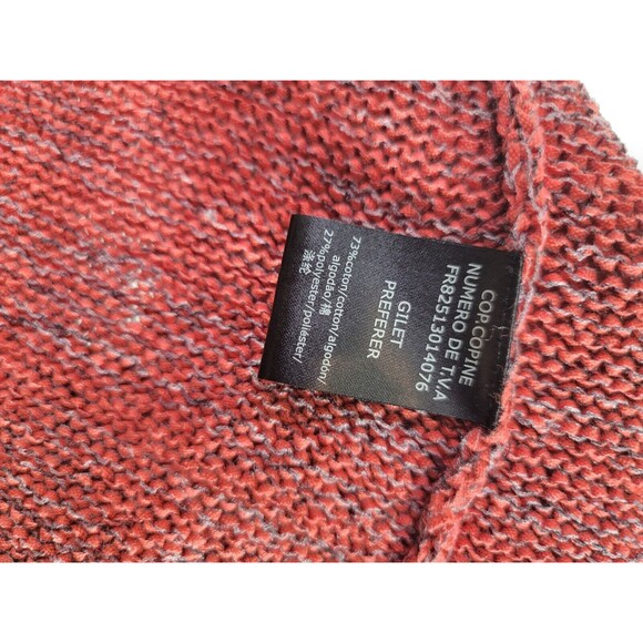 Cop Copine Knit Sweater Full Zip Gilet Preferer Size Large - Picture 6 of 7